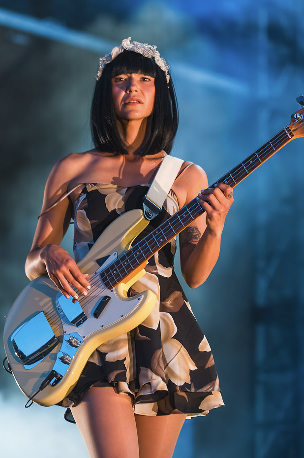 Khruangbin bassist performing at Outside Fest